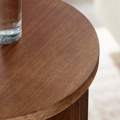 Silas Round Mango Wood Side Table by Modway