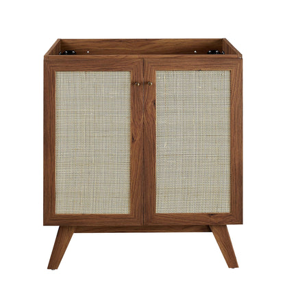 Soma 30 Inch Bathroom Vanity and Rattan Doors
