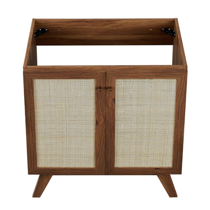 Soma 30 Inch Bathroom Vanity and Rattan Doors