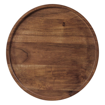 Amina Round Acacia Wood Side Table in warm brown finish by Modway on Tampa Home & Garden Store