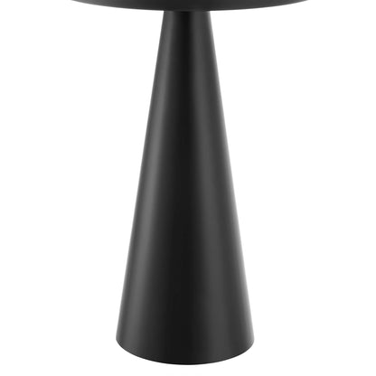 Maren Round Side Table black matte pedestal base by Modway on Tampa Home & Garden Store