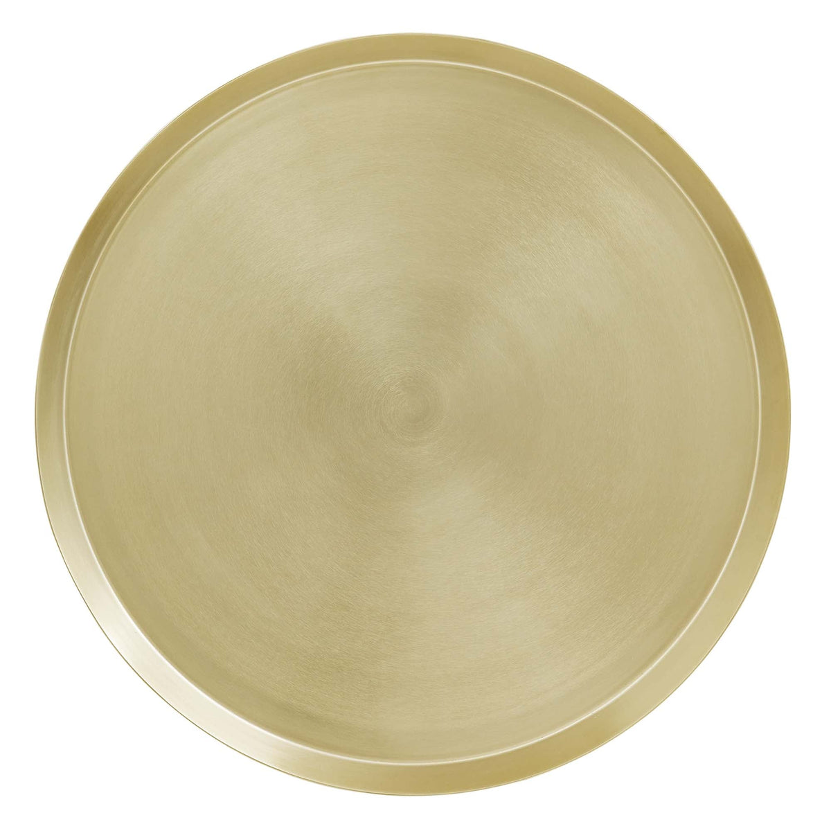 Maren Round Side Table by Modway top in brass gold finish with brushed metal texture on Tampa Home & Garden Store