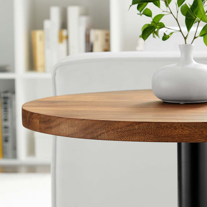 Viva Round Acacia Wood Side Table by Modway, natural wood finish on Tampa Home & Garden Store