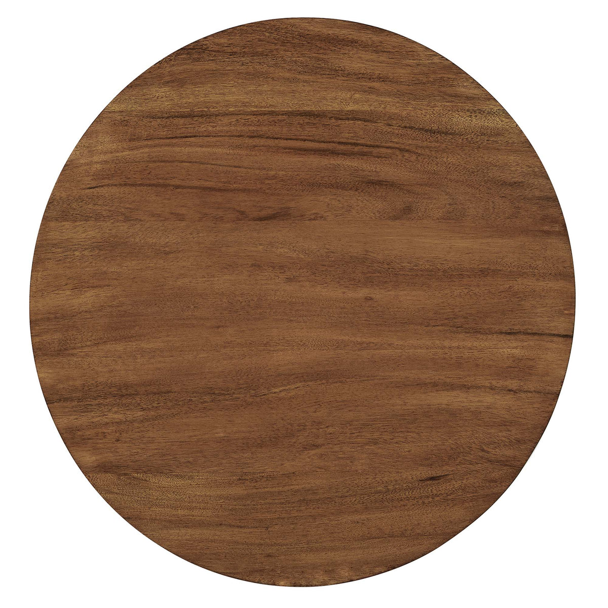 Viva Round Acacia Wood Side Table by Modway, round table in rich brown with natural grain on Tampa Home & Garden Store