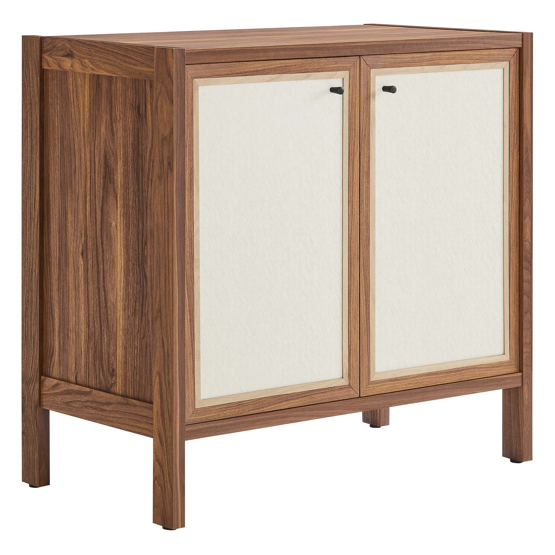 Capri 33in wood grain storage cabinet by Modway with light beige panel doors on Tampa Home & Garden Store