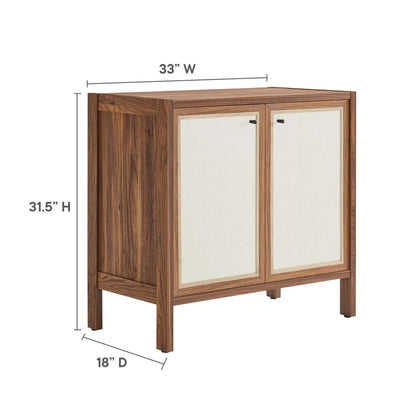 Capri 33in wood storage cabinet with two doors for living room by Modway HouseOfZazla on Tampa Home & Garden Store