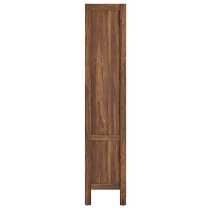 Capri 4-Shelf Wood Grain Bookcase by Modway, oak finish, living room storage, 4-tier bookcase on Tampa Home & Garden Store