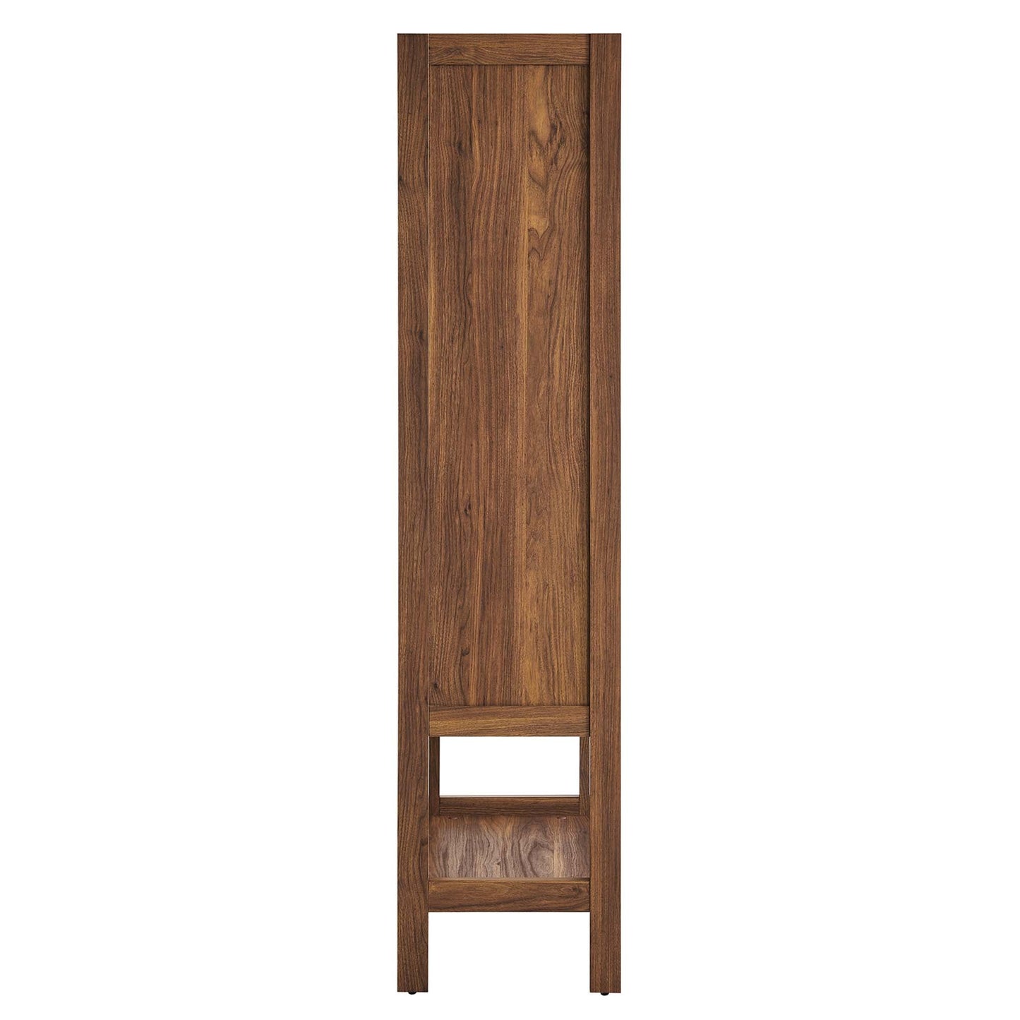Capri tall wood grain standing cabinet with door and open shelf by Modway on Tampa Home & Garden Store