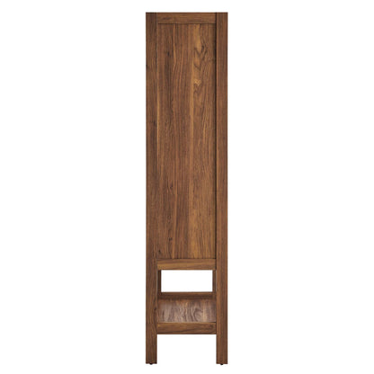 Capri tall wood grain standing cabinet with door and open shelf by Modway on Tampa Home & Garden Store