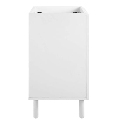 Calla 24 Inch Perforated Metal Vanity Cabinet