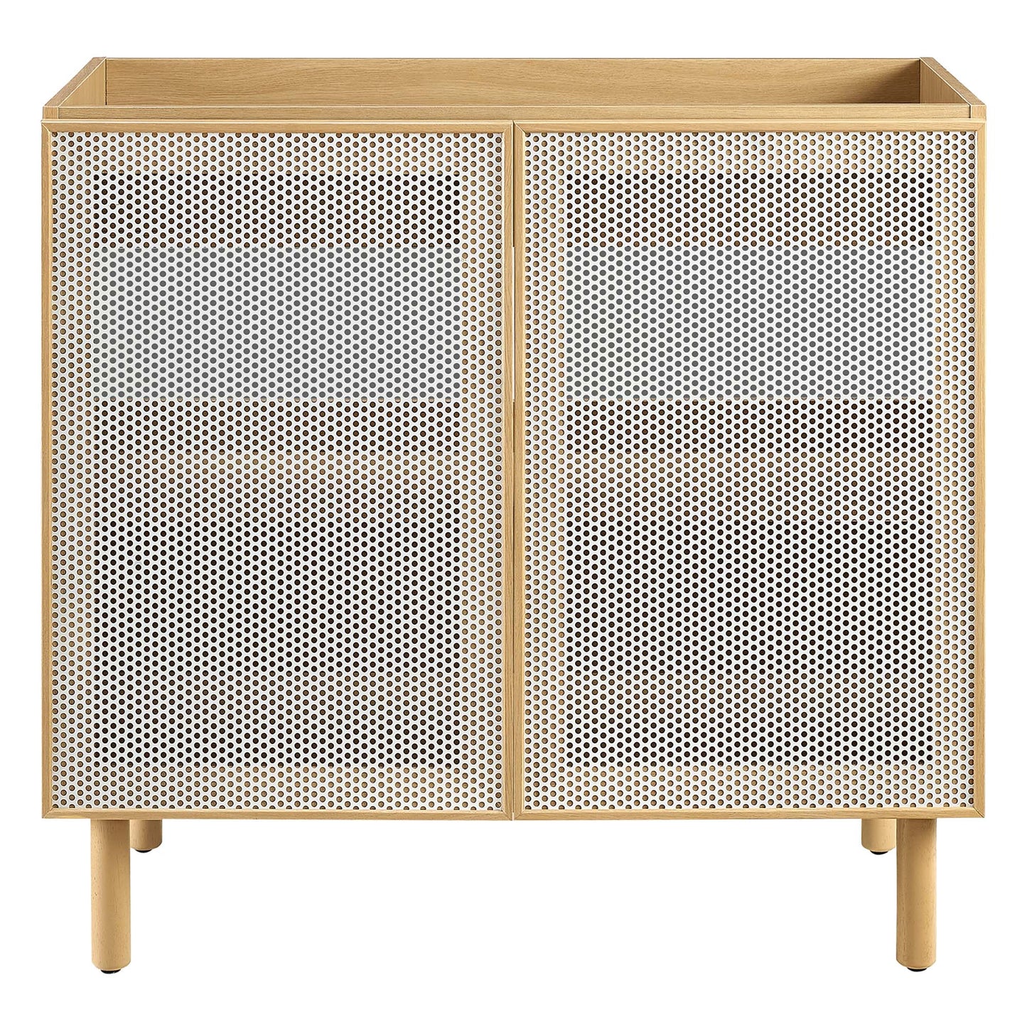 Calla 36 Inch Perforated Metal Bathroom Vanity