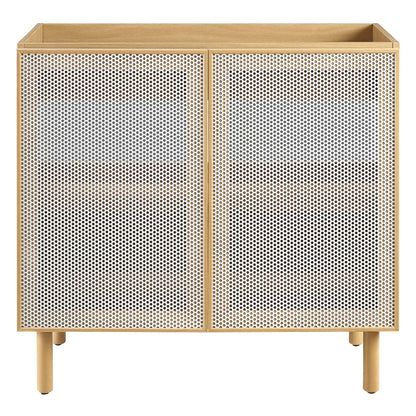 Calla 36 Inch Perforated Metal Bathroom Vanity