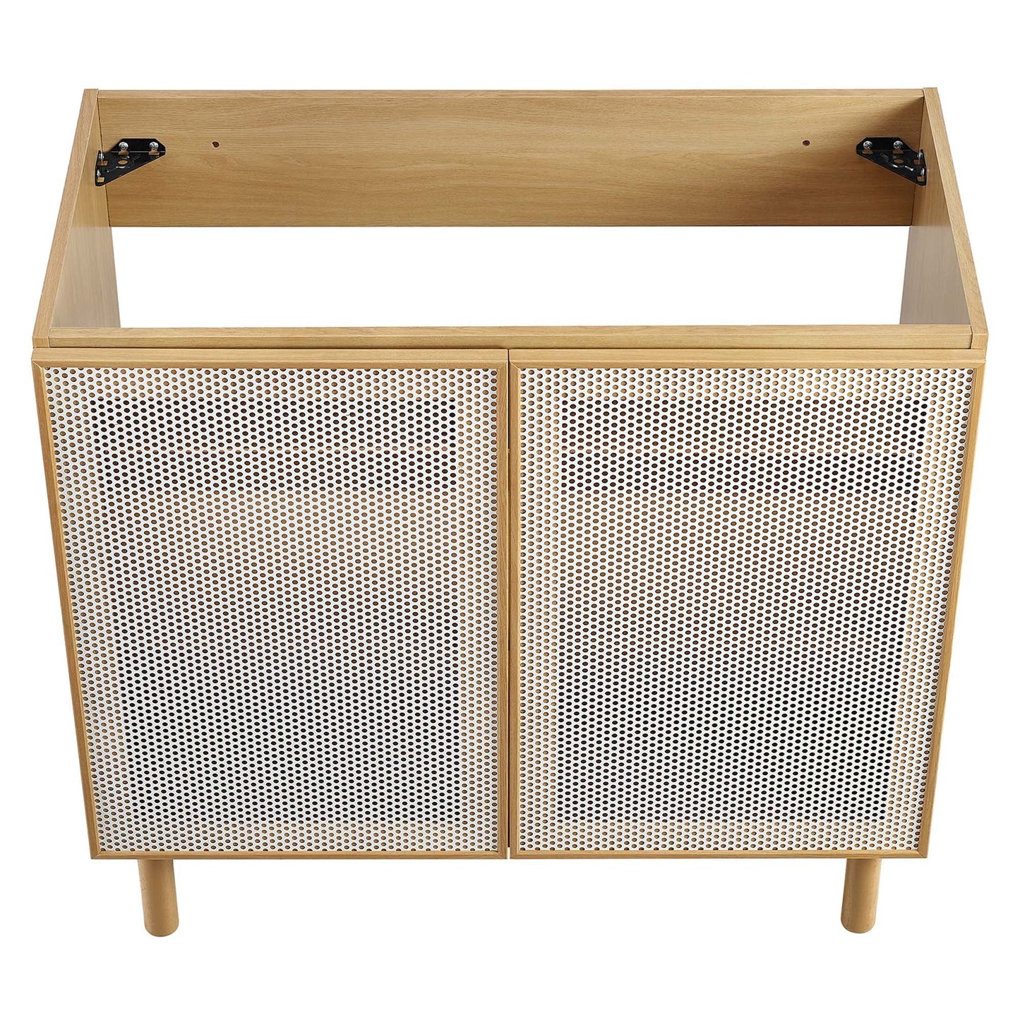 Calla 36 Inch Perforated Metal Bathroom Vanity