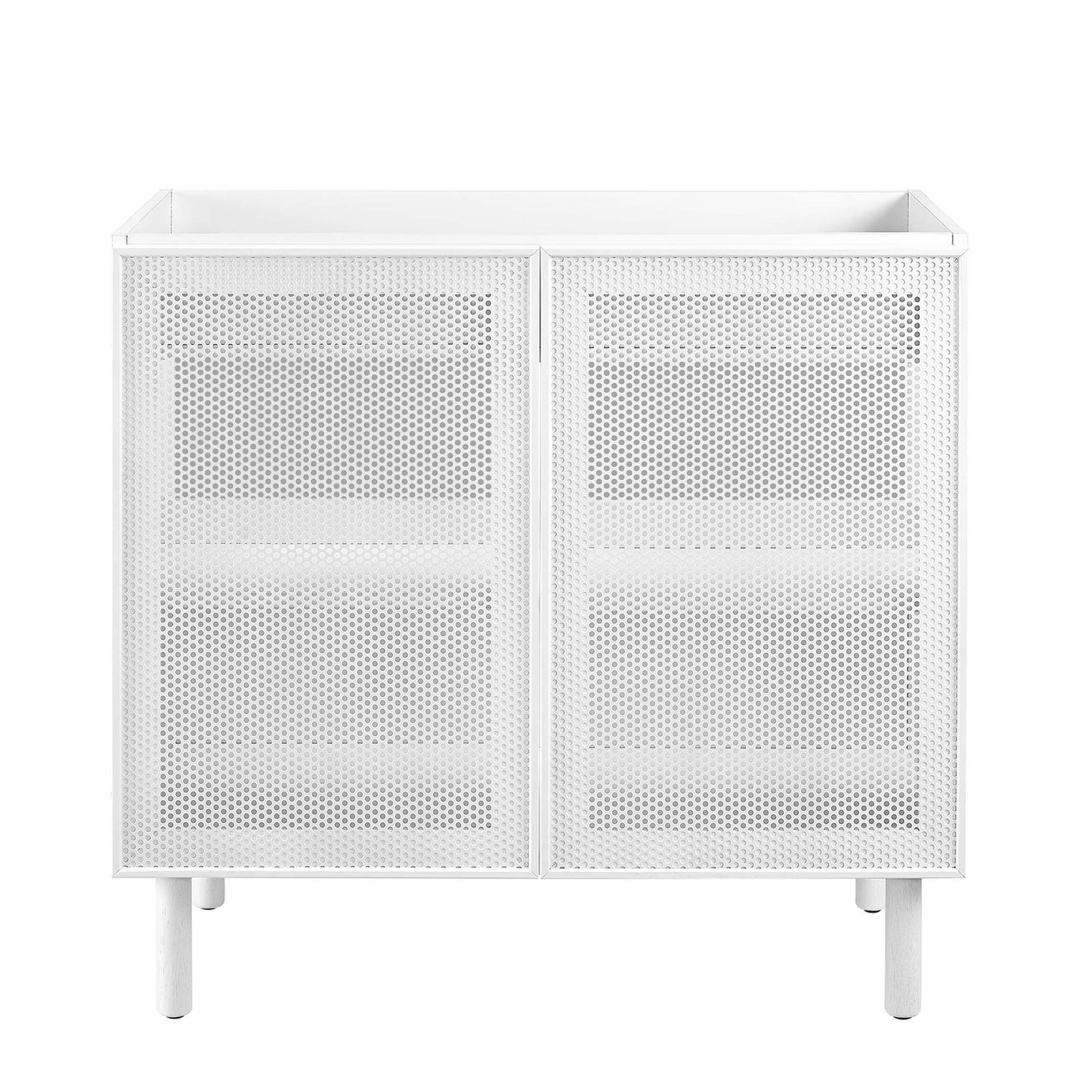 Calla 36 Inch Perforated Metal Bathroom Vanity