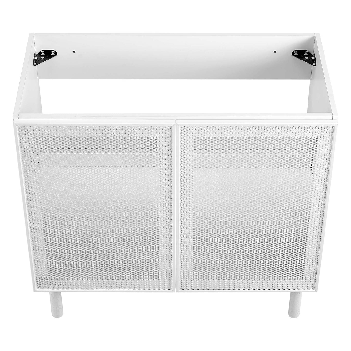 Calla 36 Inch Perforated Metal Bathroom Vanity