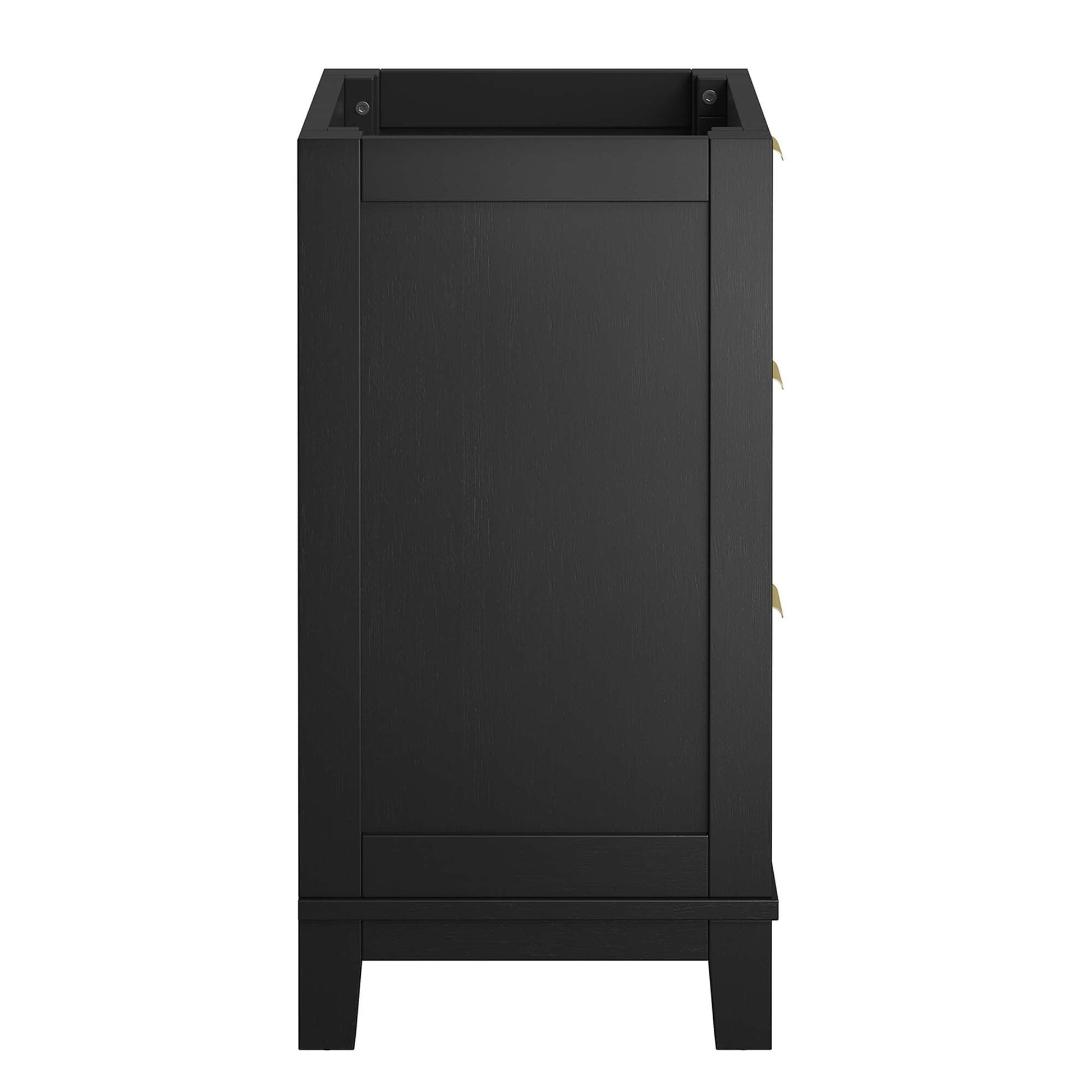 Dixie 24in solid wood bathroom vanity cabinet, dark charcoal finish on Tampa Home & Garden Store