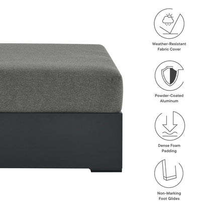 Modway Tahoe Outdoor Patio Aluminum Ottoman