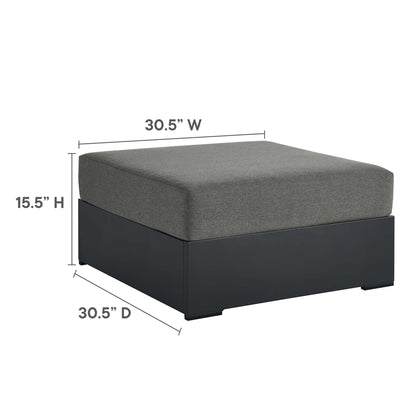Modway Tahoe Outdoor Patio Aluminum Ottoman