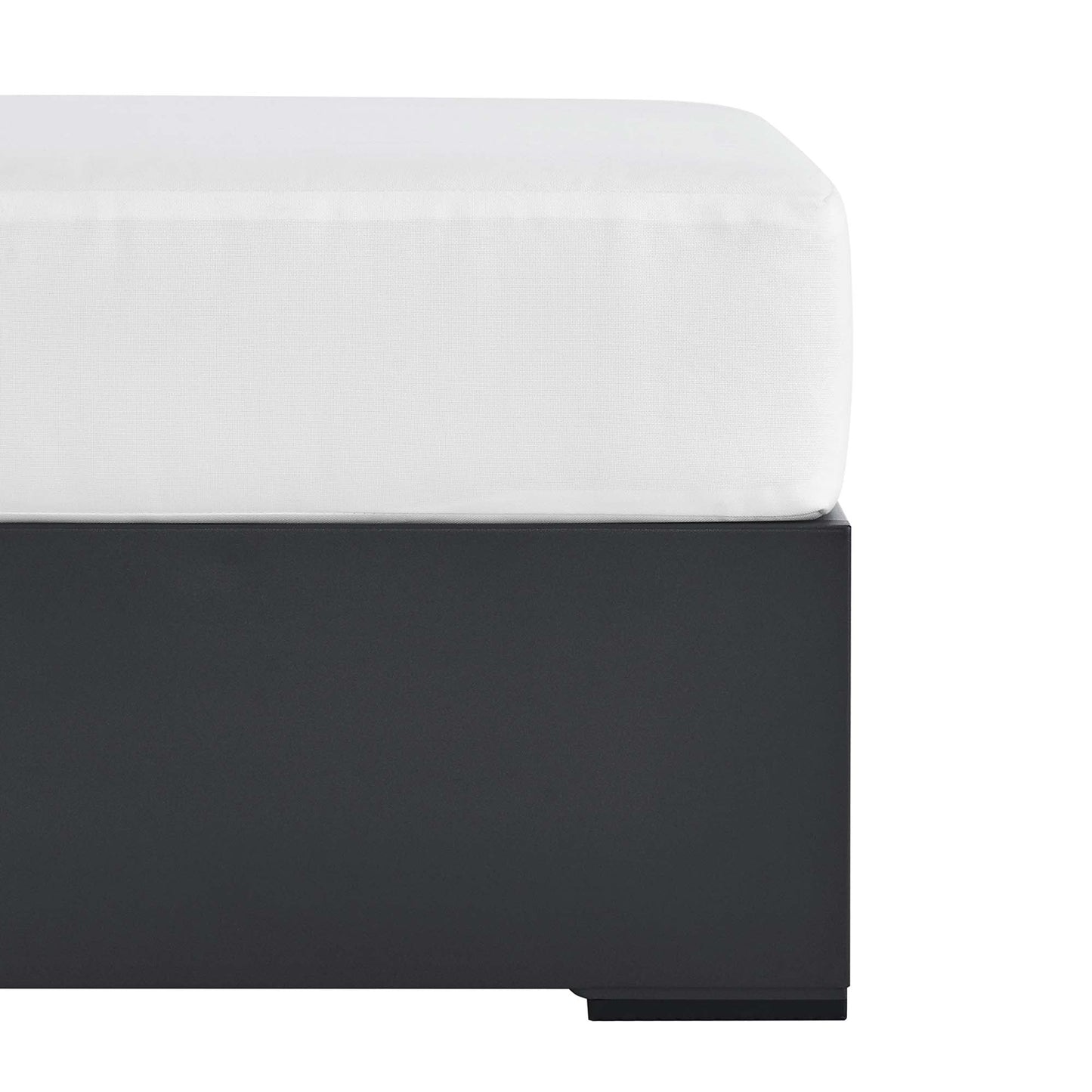 Modway Tahoe Outdoor Patio Aluminum Ottoman