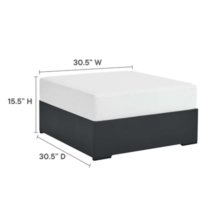 Modway Tahoe Outdoor Patio Aluminum Ottoman