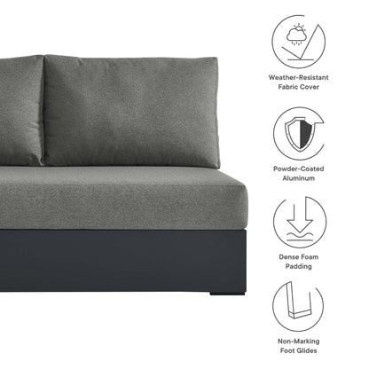 Tahoe Outdoor Patio Aluminum Left-Facing Loveseat