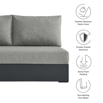 Tahoe Outdoor Patio Aluminum Left-Facing Loveseat