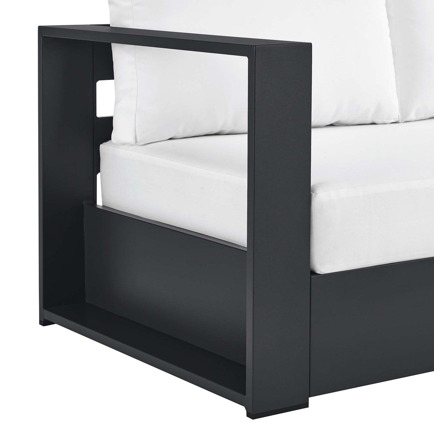 Tahoe Outdoor Patio Aluminum Left-Facing Loveseat