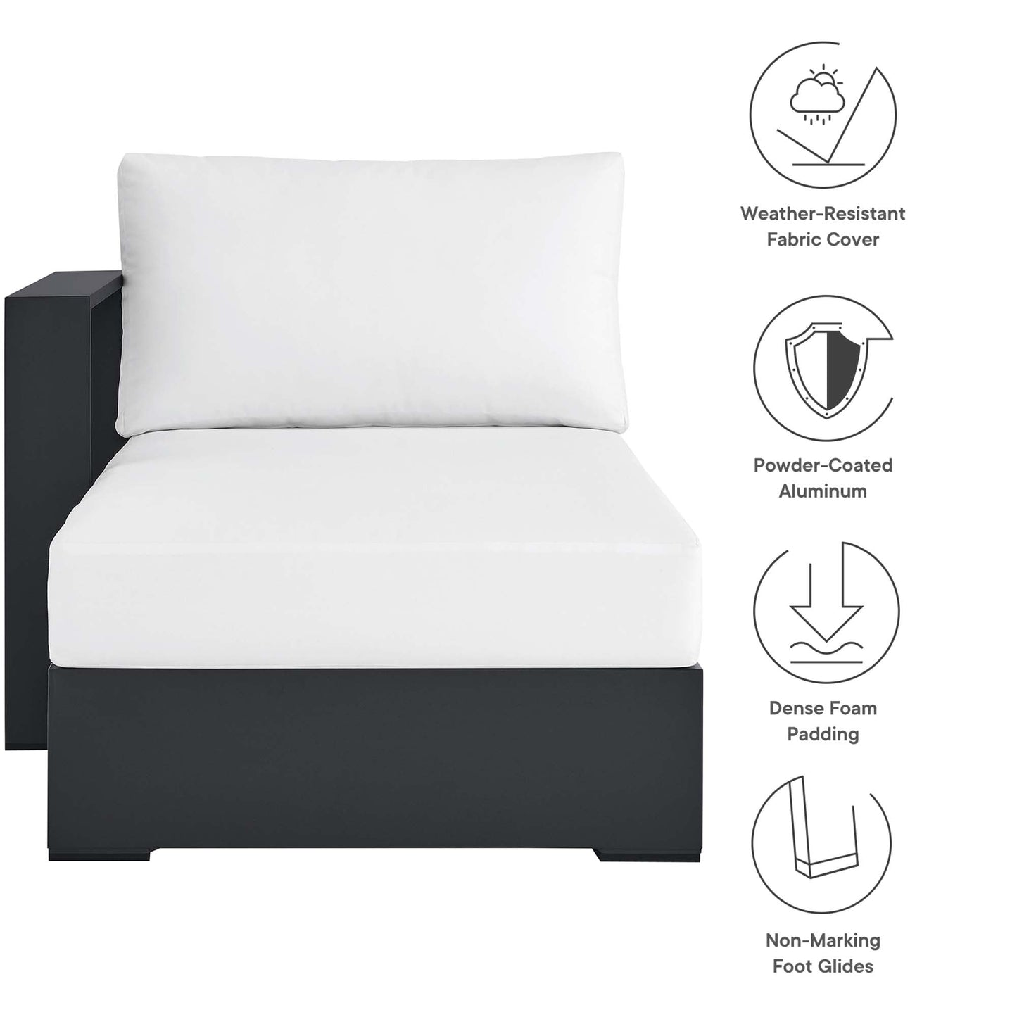 Outdoor Aluminum Chaise Lounge For A Metal Frame