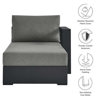 Tahoe Outdoor Patio Aluminum Right Chaise Lounge