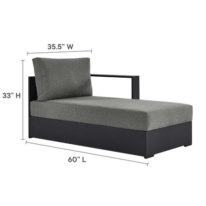 Tahoe Outdoor Patio Aluminum Right Chaise Lounge