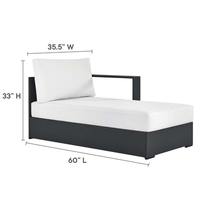 Tahoe Outdoor Patio Aluminum Right Chaise Lounge