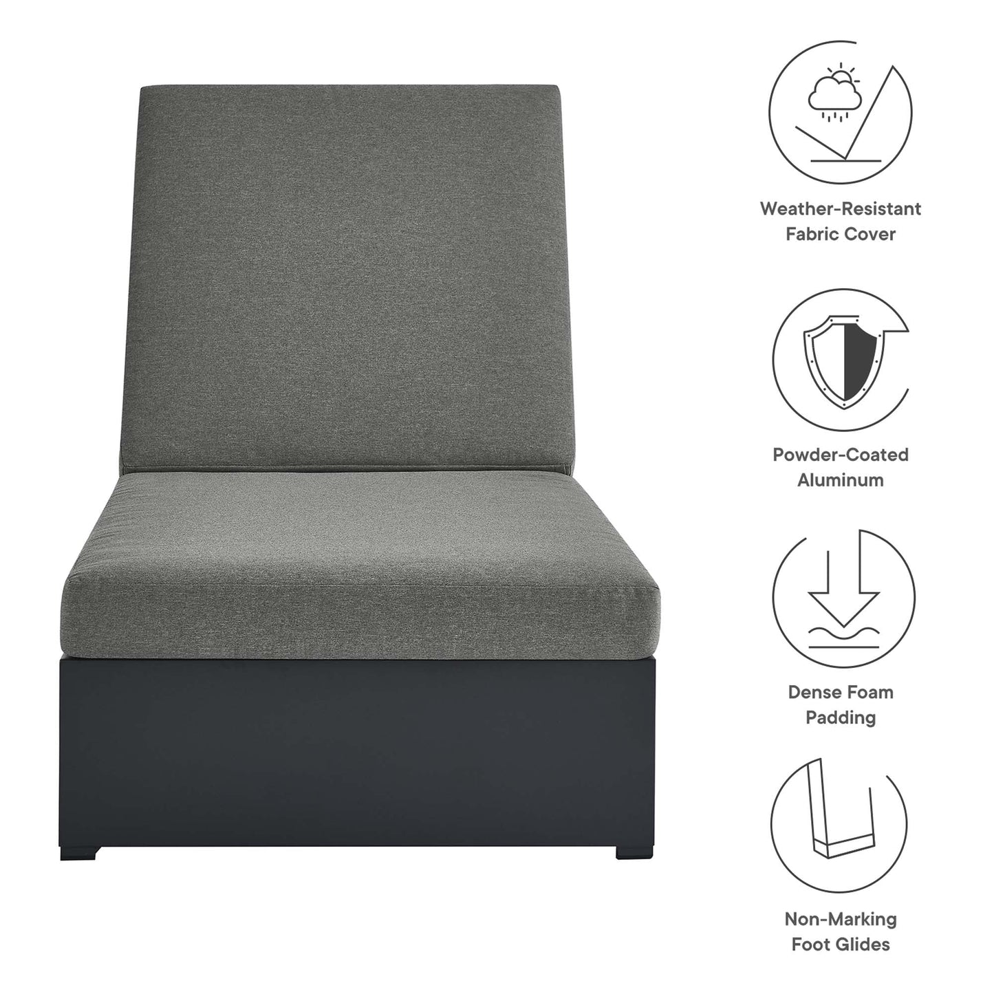 Tahoe Outdoor Aluminum Chaise And Lounge Chair