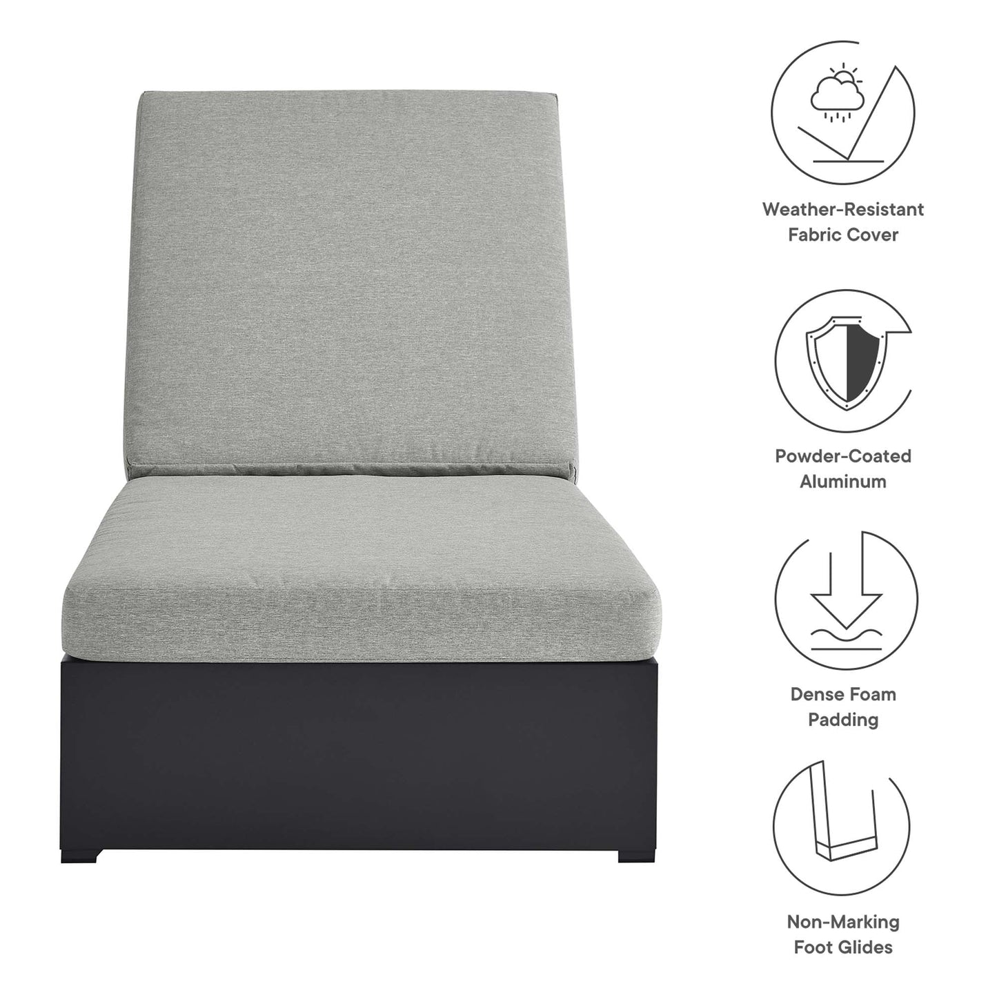 Tahoe Outdoor Aluminum Chaise And Lounge Chair