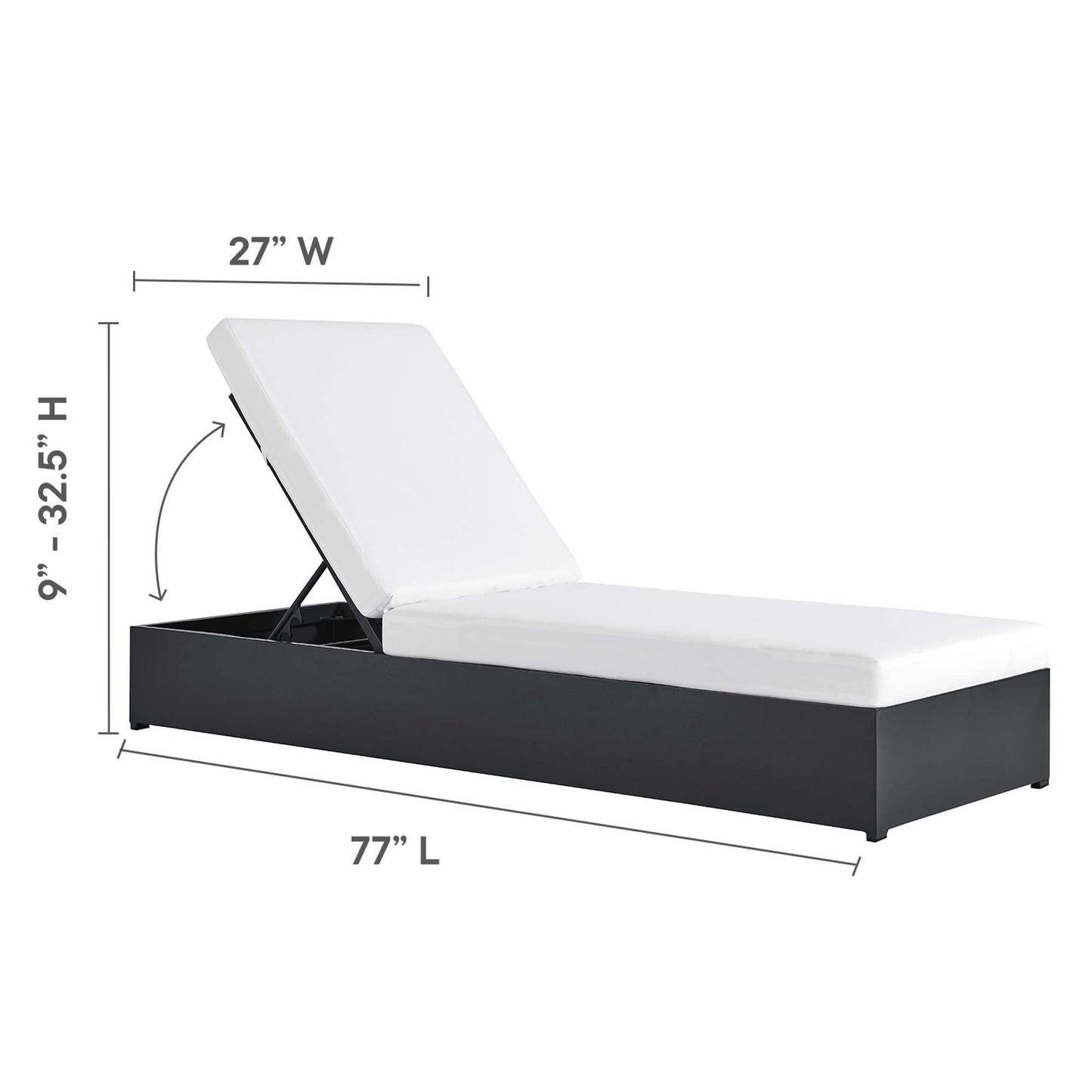 Tahoe Outdoor Aluminum Chaise And Lounge Chair