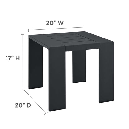 Tahoe Aluminum End Table for Outdoor Patio