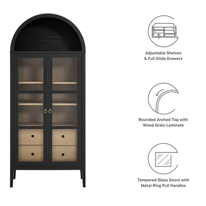 Modway Nolan Arched Storage Display Cabinet