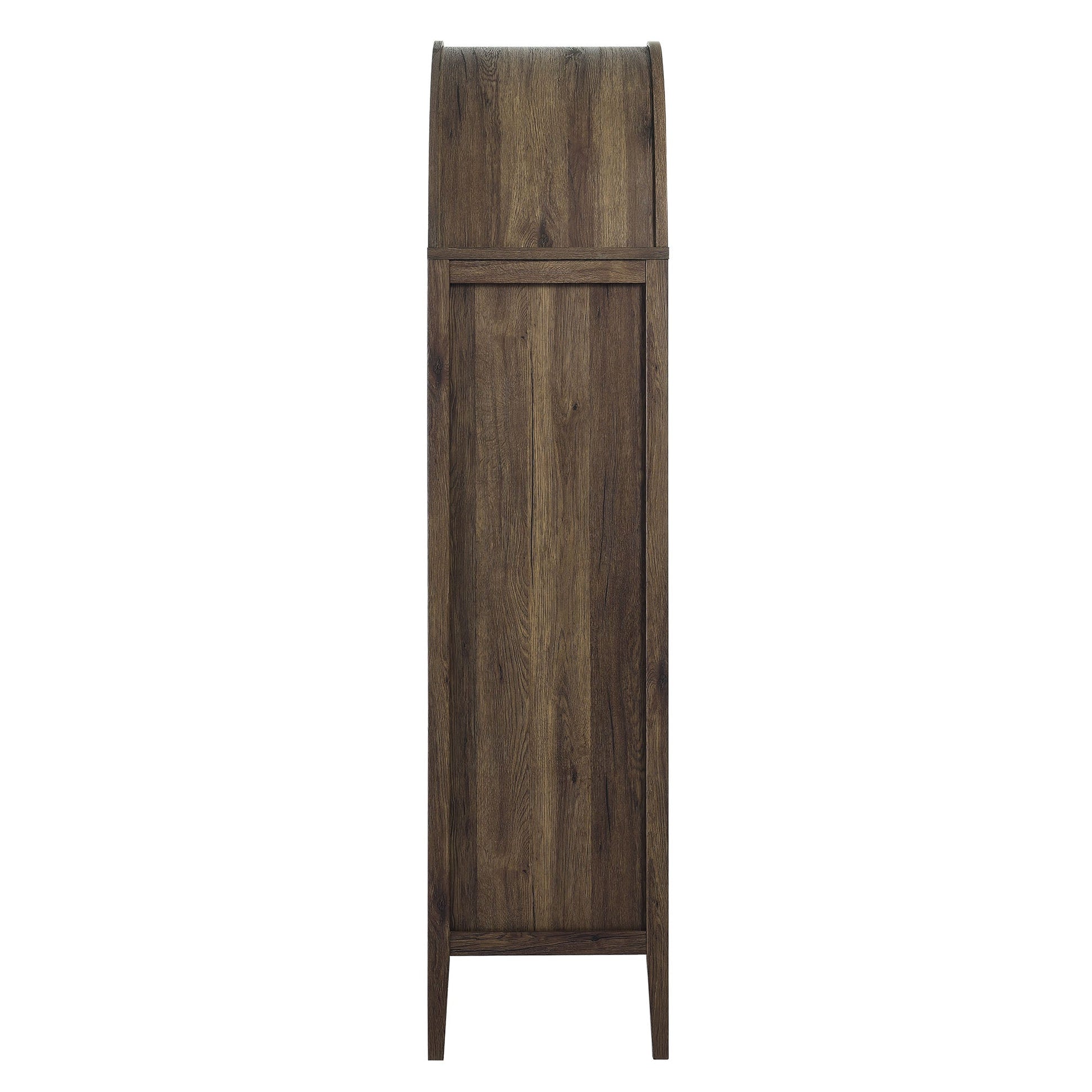 Nolan tall arched storage display cabinet by Modway in dark wood finish on Tampa Home & Garden Store
