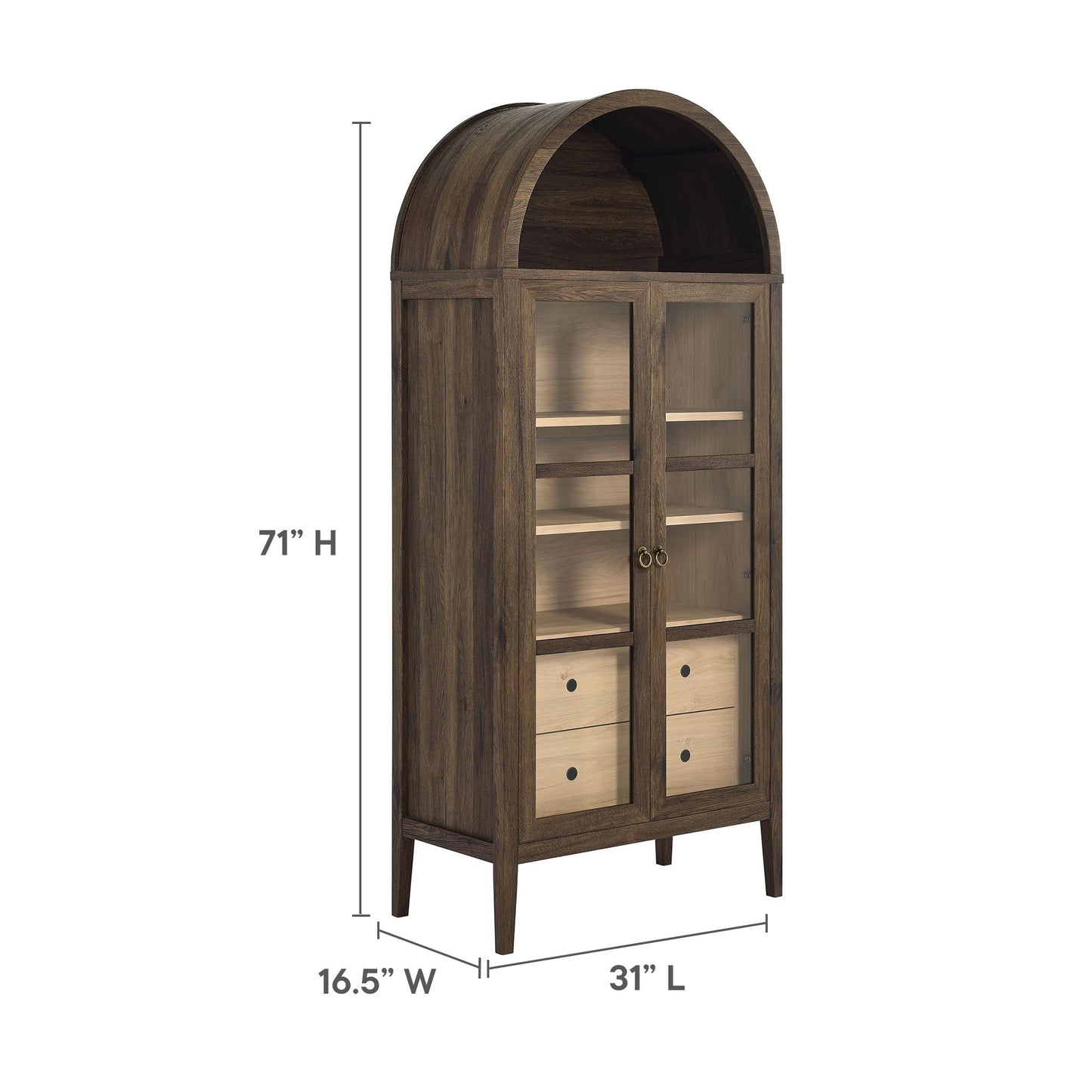 Modway Nolan Arched Storage Display Cabinet