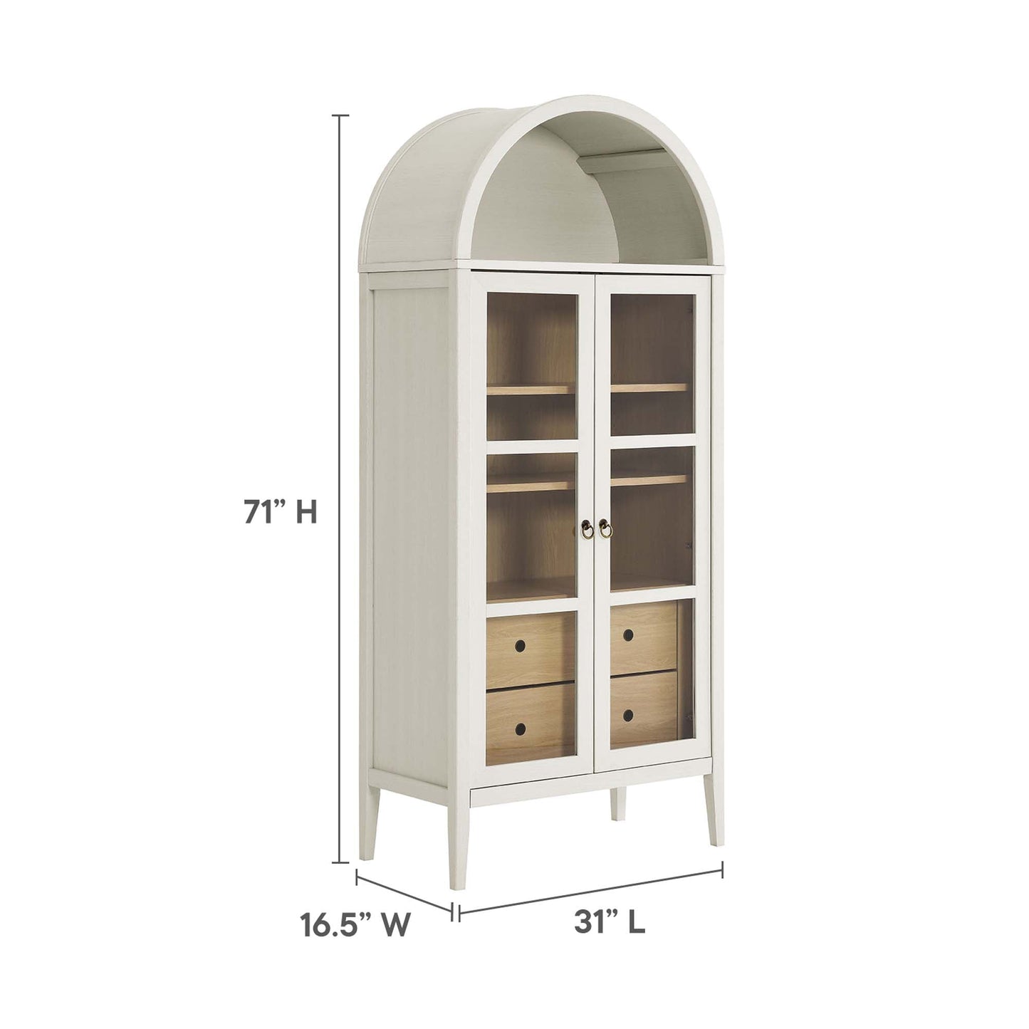 Modway Nolan Arched Storage Display Cabinet