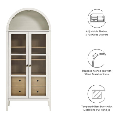 Modway Nolan Arched Storage Display Cabinet