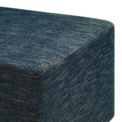 Callum large 28-inch square woven heathered blue fabric upholstered ottoman by Modway on Tampa Home & Garden Store