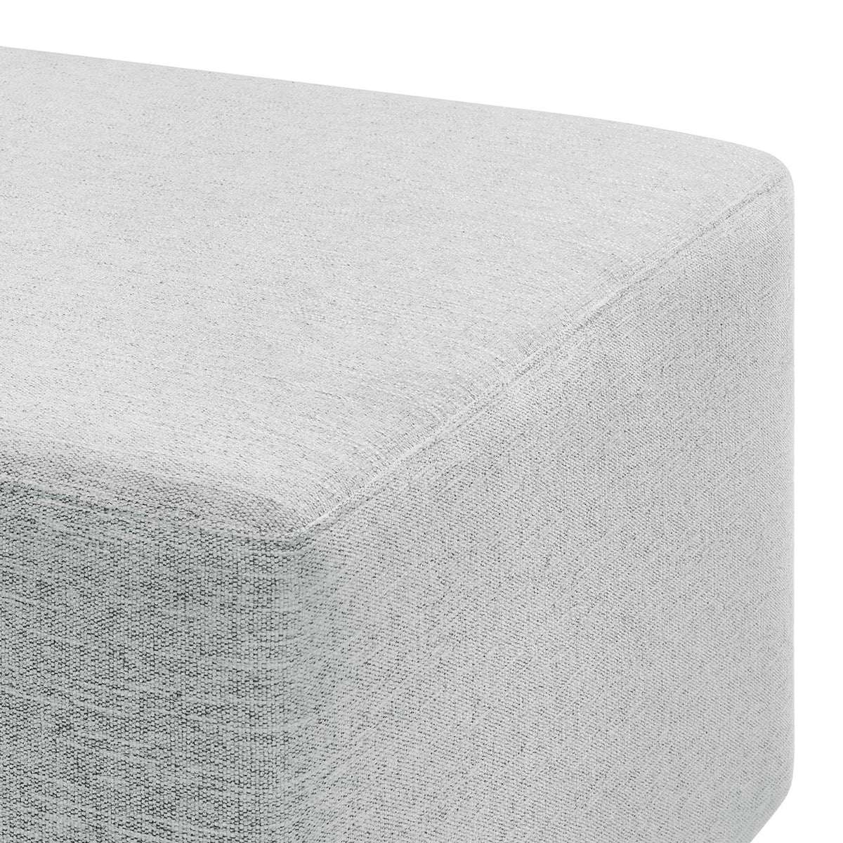 Callum Large 28in square woven heathered fabric upholstered ottoman gray by Modway on Tampa Home & Garden Store