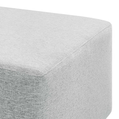 Callum Large 28in square woven heathered fabric upholstered ottoman gray by Modway on Tampa Home & Garden Store