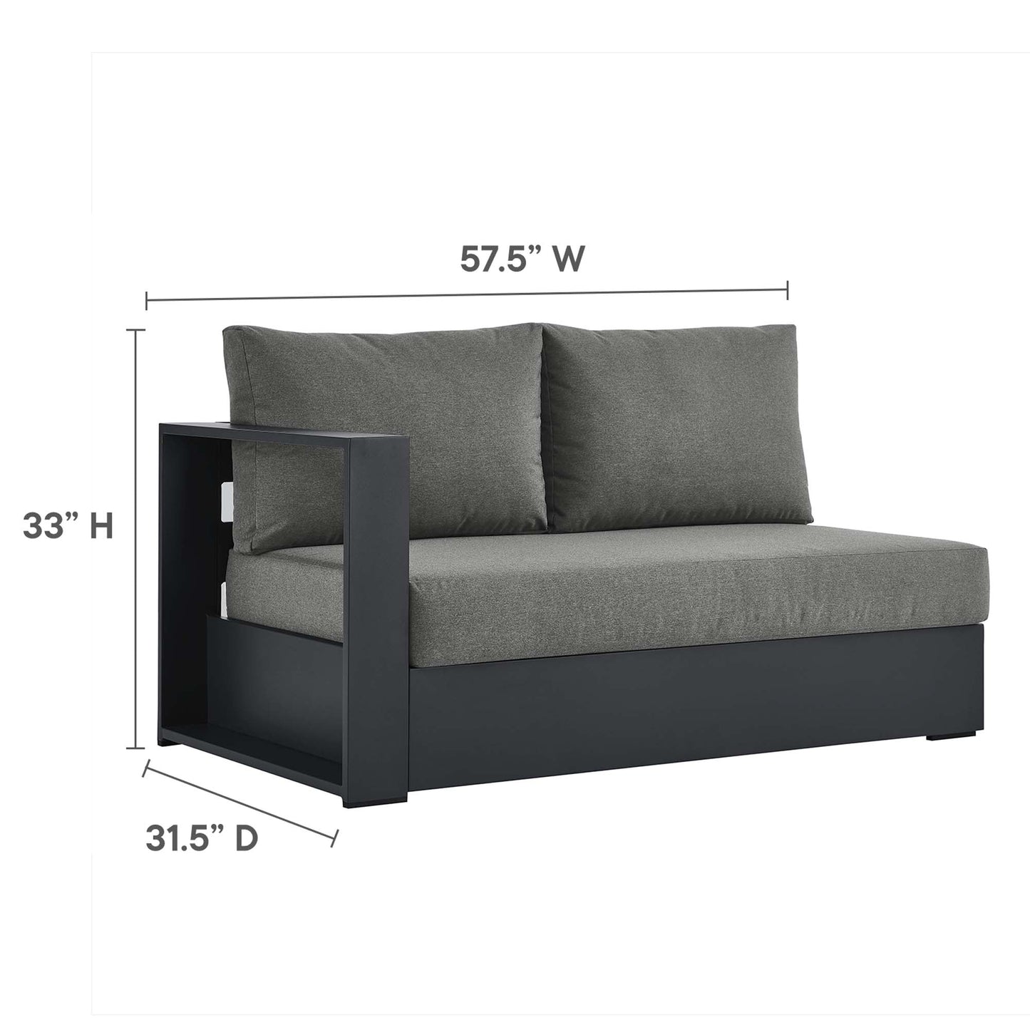 Tahoe Outdoor Aluminum Chaise and Sofa Set