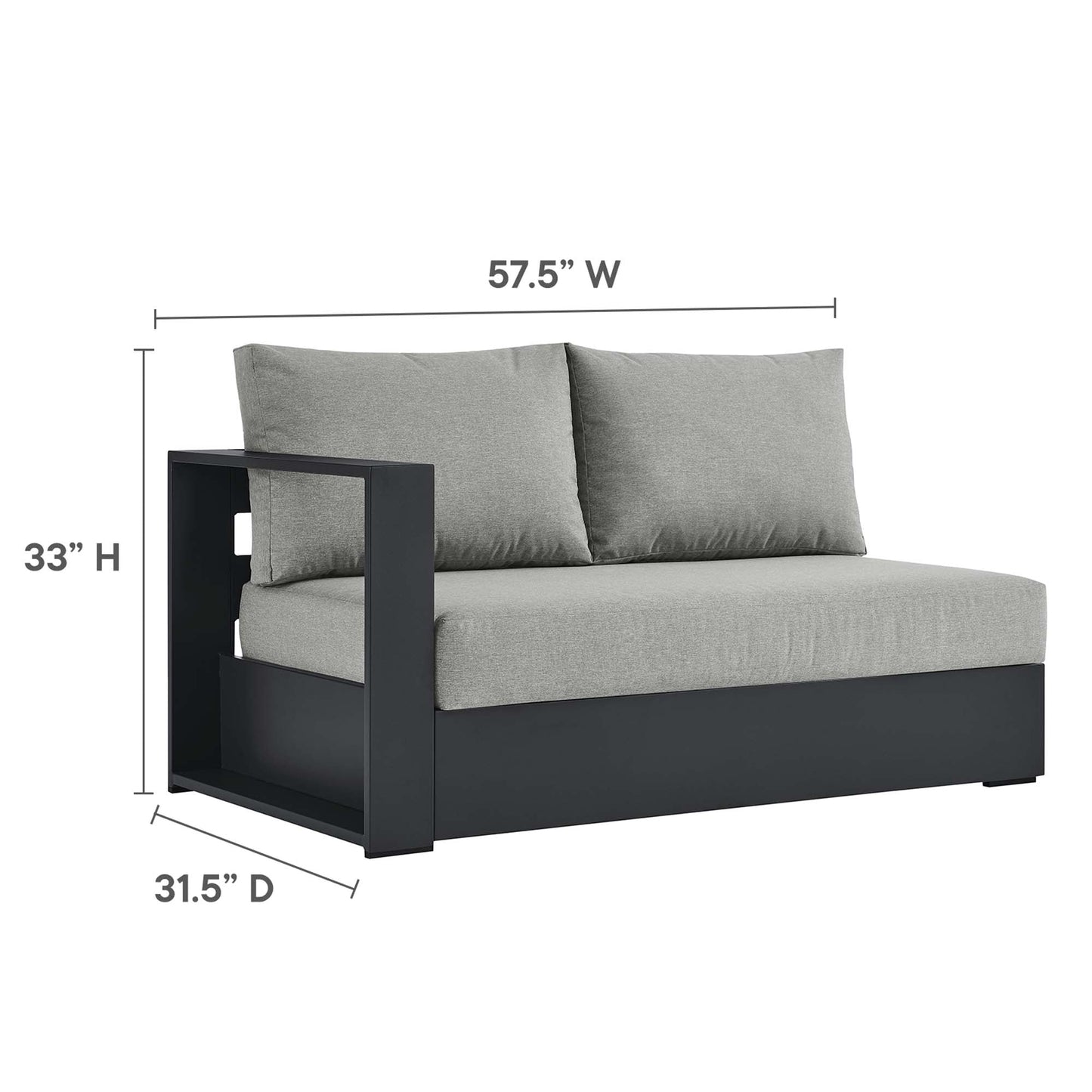 Tahoe Outdoor Aluminum Chaise and Sofa Set