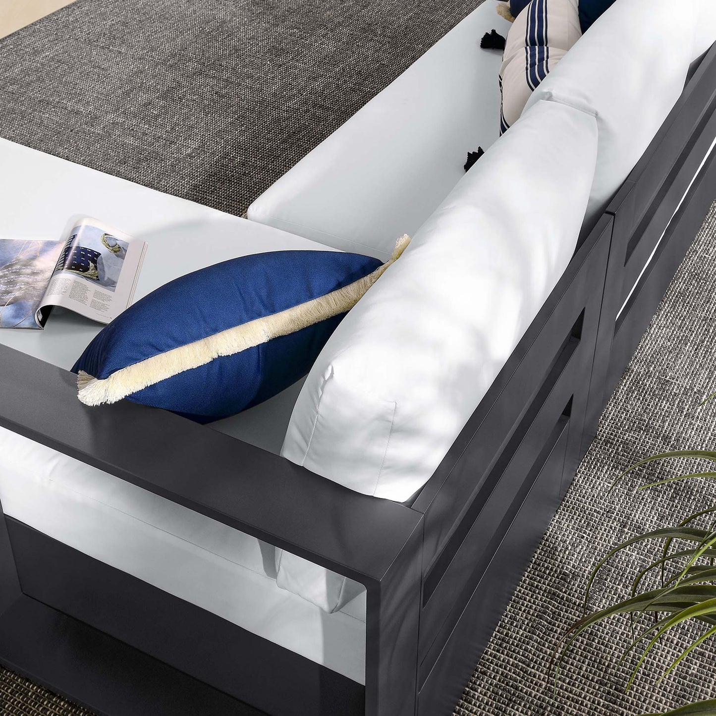 Tahoe Outdoor Aluminum Chaise and Sofa Set