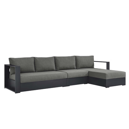 Tahoe 3-Piece outdoor patio sofa sectional with aluminum frame and right-facing chaise on Tampa Home & Garden Store