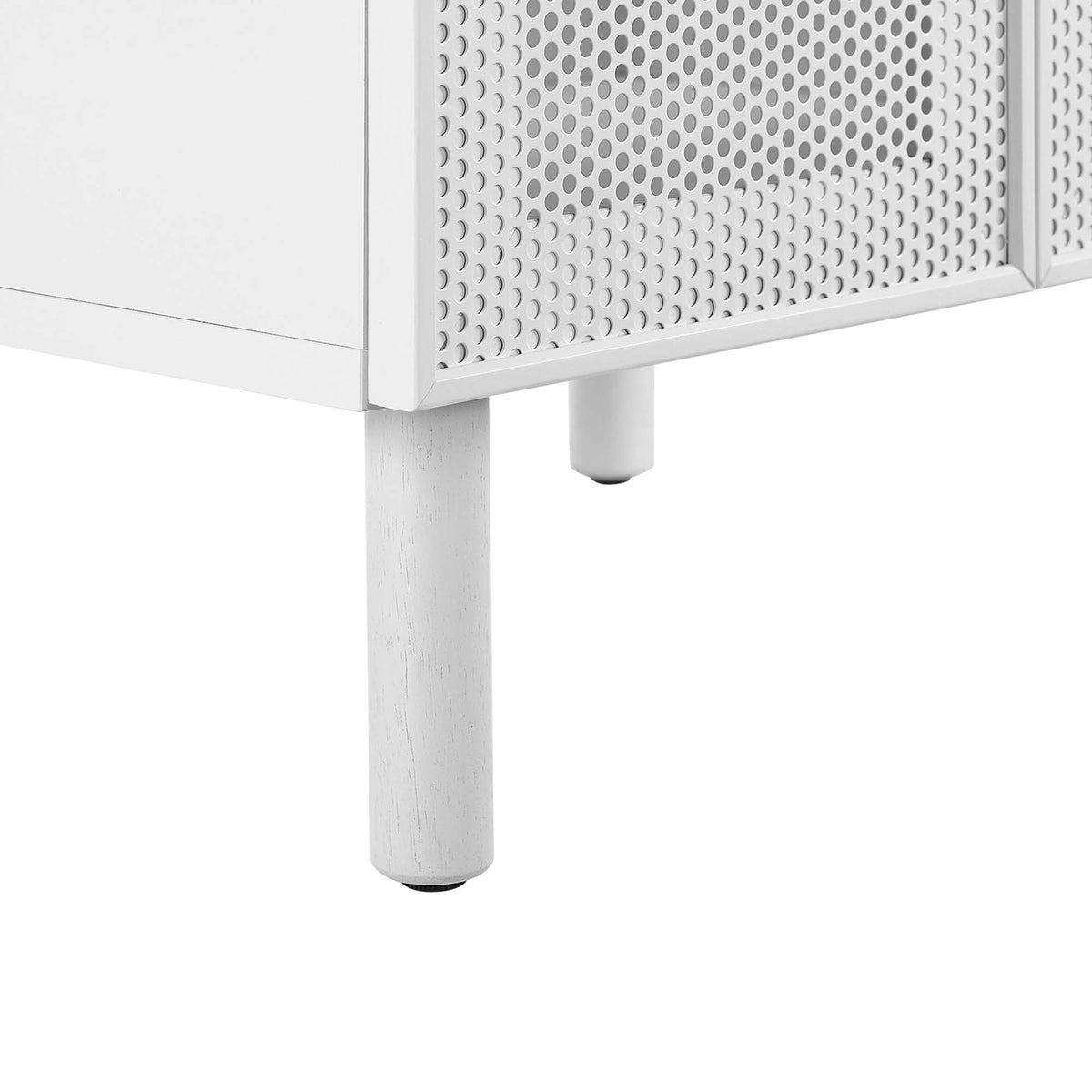 Calla 24-inch perforated metal bathroom vanity with white finish on Tampa Home & Garden Store