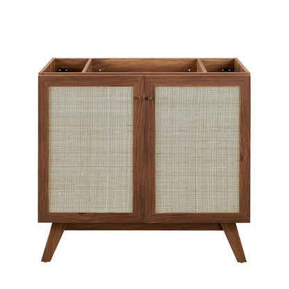 Soma Bathroom Vanity by Modway, cane doors, angled legs on Tampa Home & Garden Store