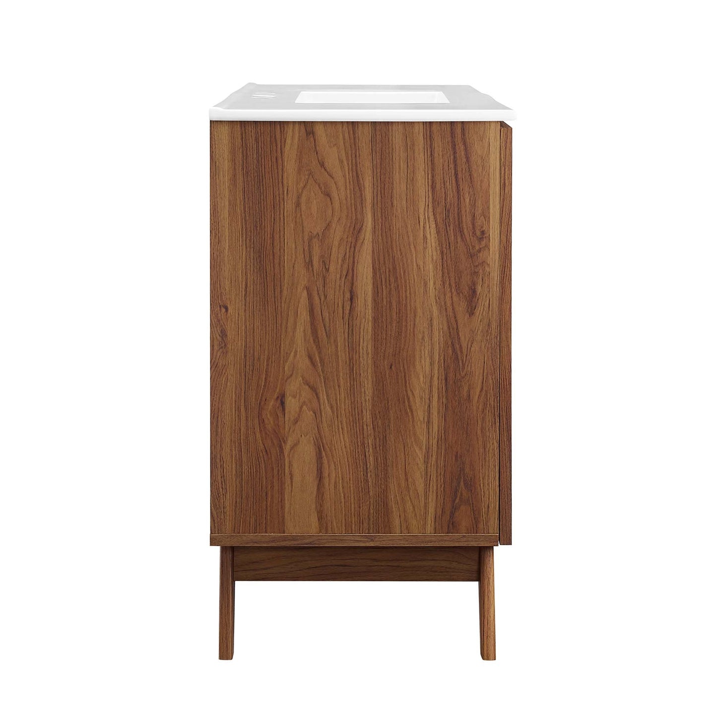 Soma 48in single sink vanity wood grain cabinet with white countertop by HouseOfZazla on Tampa Home & Garden Store